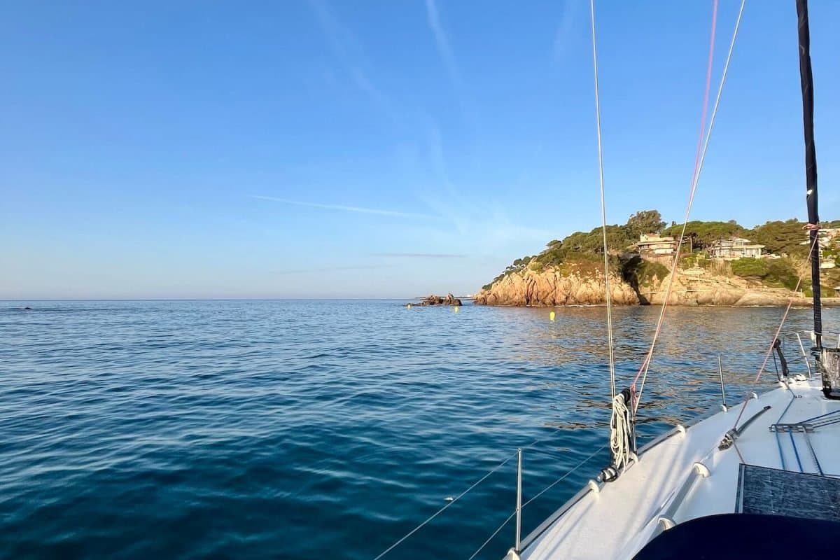 Private sail off Sitges