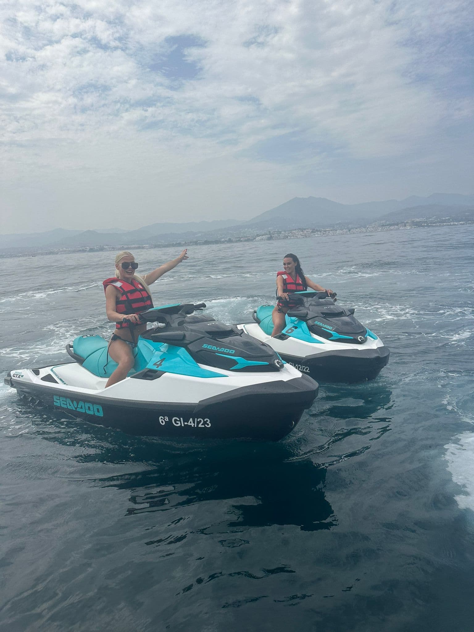 Sea-Doo GTX jet skis off Marbella — Puerto Banús